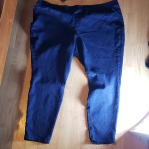 Womens plus dark wash jeggings